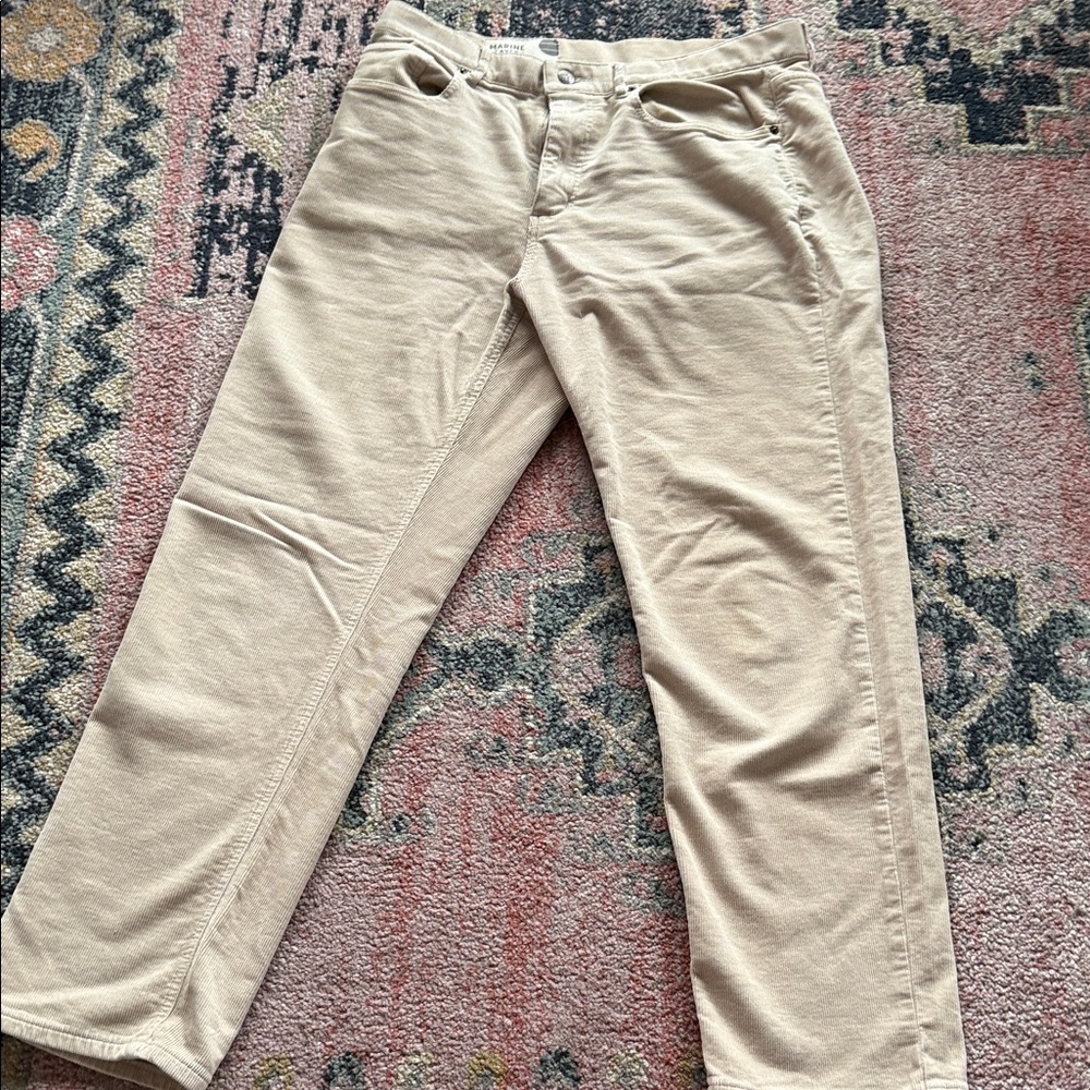 Marine Layer Corduroy Pants in Cream